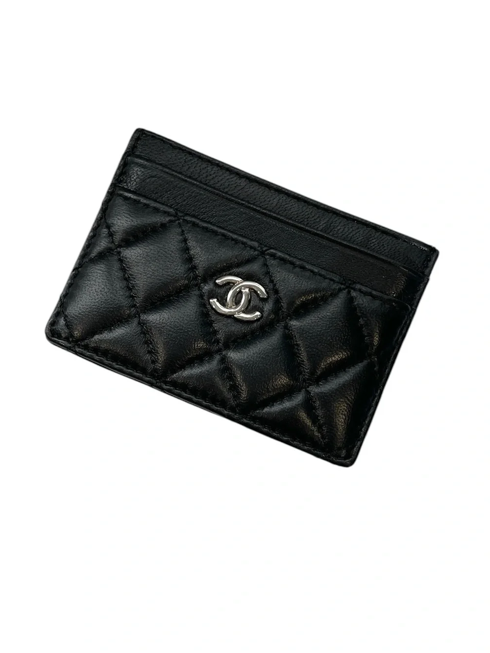 🖤 Black Quilted Leather Card Holder 🖤